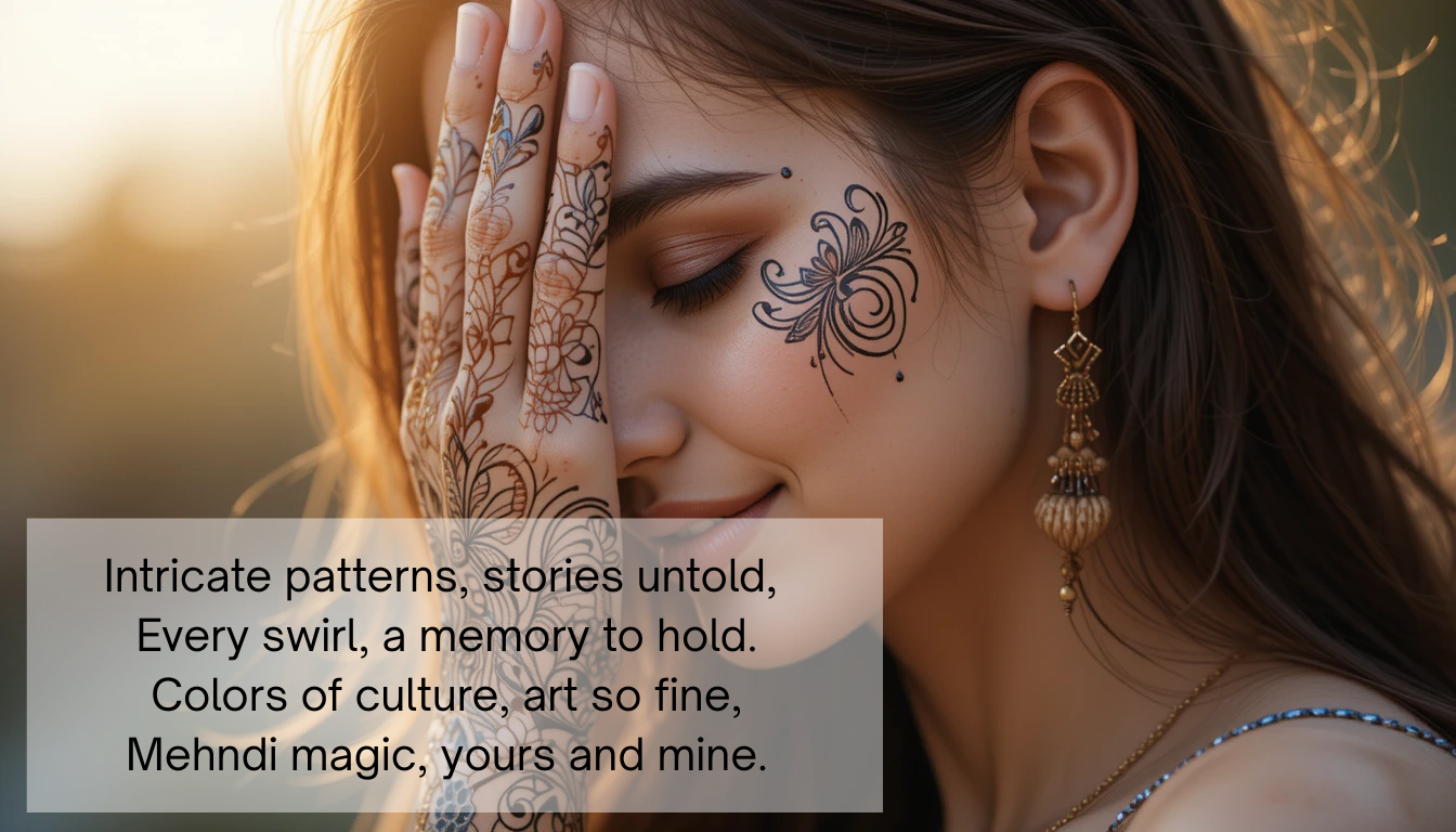 Mehndi Design Captions for Profile Pictures – Elegant & Trendy