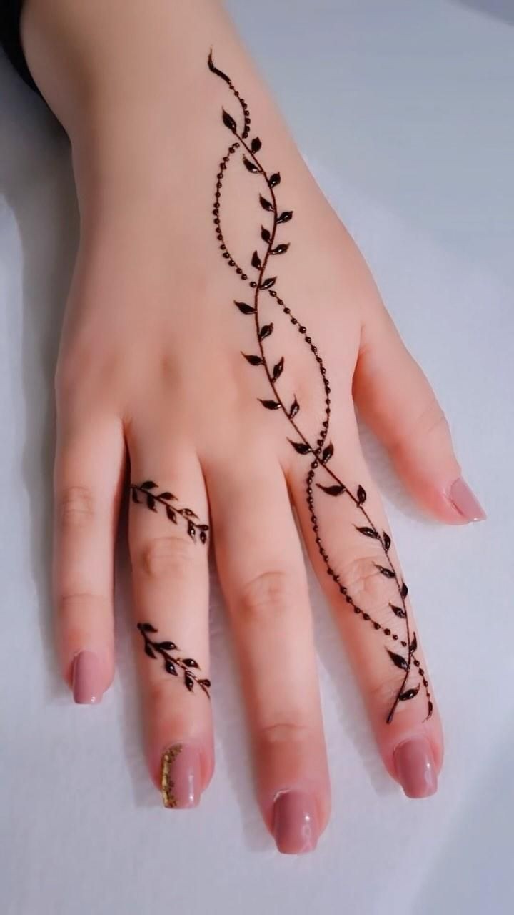arabic-mehndi-design-for-child-simple