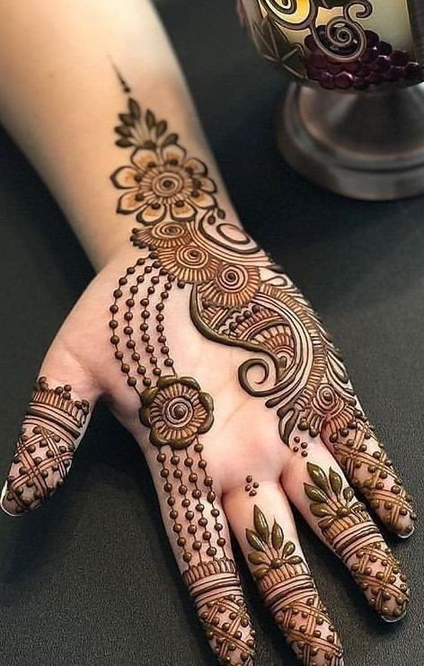 simple-chand-mehndi-design-for-karwa-chauth simple-chand-mehndi-design-for-karwa-chauth
